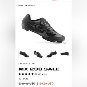 Lake Cycling Shoe (MX 238-X) *Brand New*